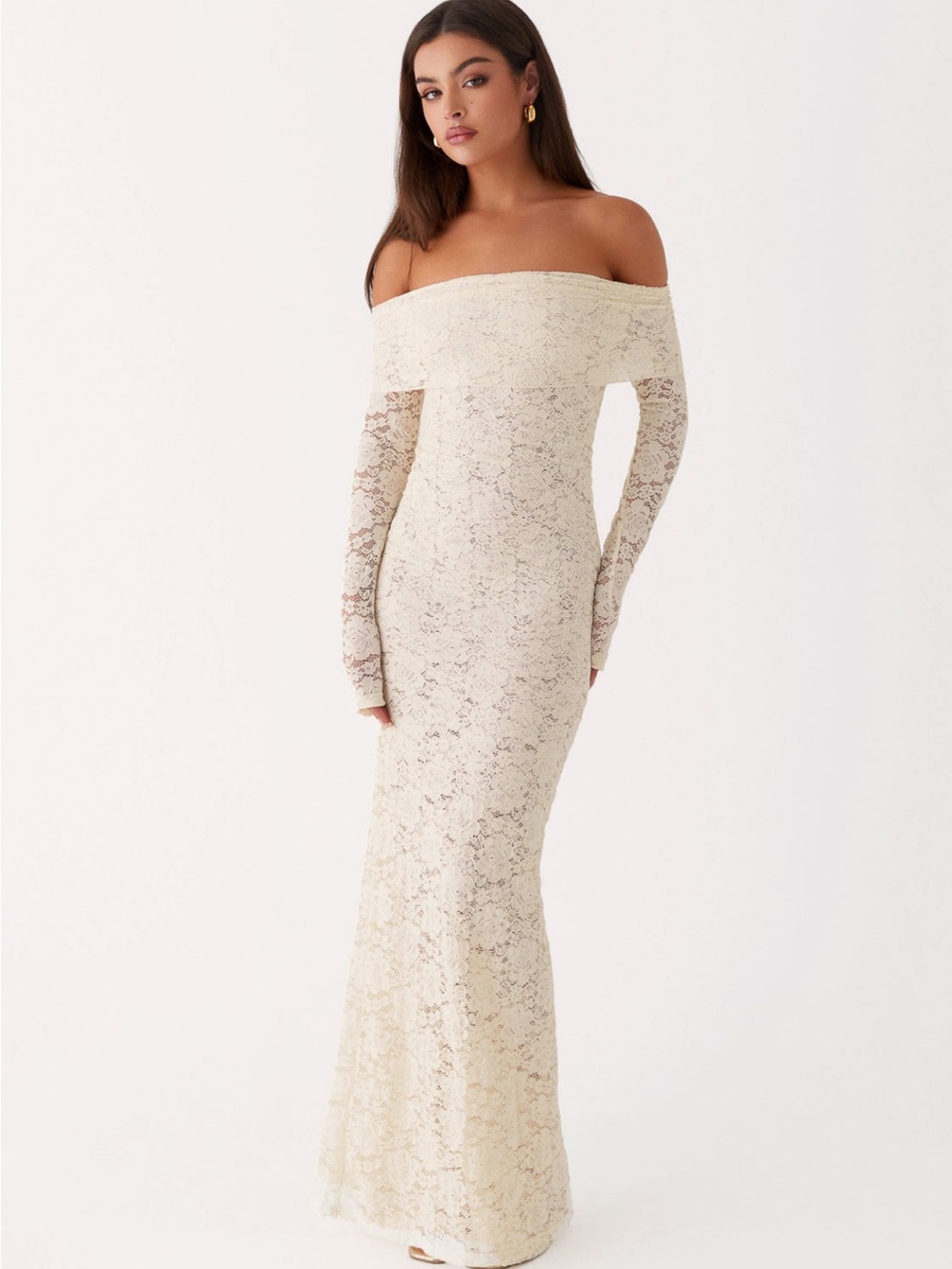 Peppermayo - Your always lace maxi dress - Ivory